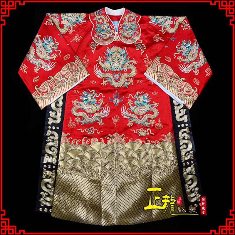 蒙山皇帝蟒袍全金八宝团龙蟒